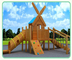 Przygoda Dziecięcy drewniany sprzęt do zabawy na świeżym powietrzu Statyczny odporny na poślizg